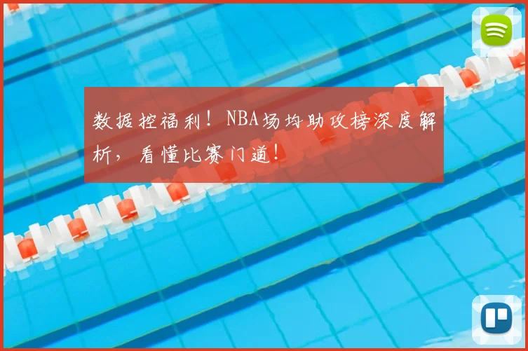 数据控福利！NBA场均助攻榜深度解析，看懂比赛门道！